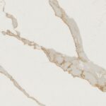 Calacatta Laza Oro quartz close up