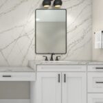 Crema Claret quartz - bathroom