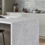 Everest Mist Granite kitchen waterfall edge