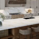 Sienna Gold quartz - kitchen