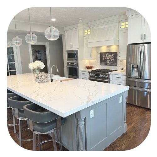 Beautiful kitchen countertop installation