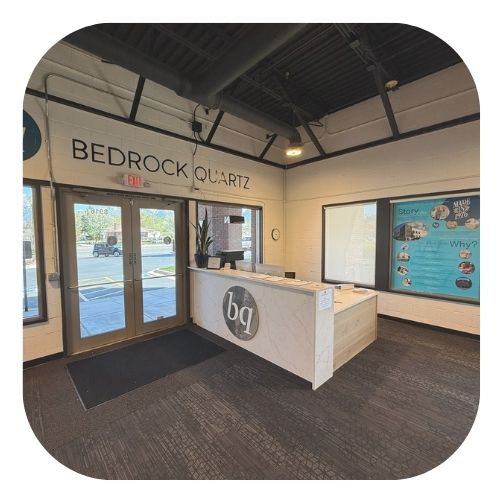 Sandy Showroom Page 1 (500 x 500 px) Bedrock Quartz Sandy Utah showroom desk