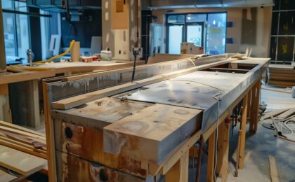 Removing Old Countertops Leave the Sledgehammer in the Garage