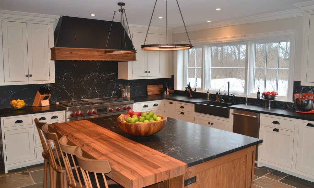 Have You Ever Considered Combining Stone With Butcher Block?