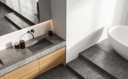 Stone Bathroom Countertops: Extending the Beauty Beyond the Kitchen