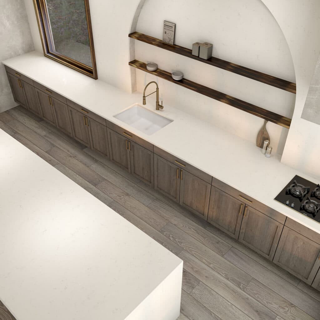 Daltile Carrara Pisa OQ96 quartz slab